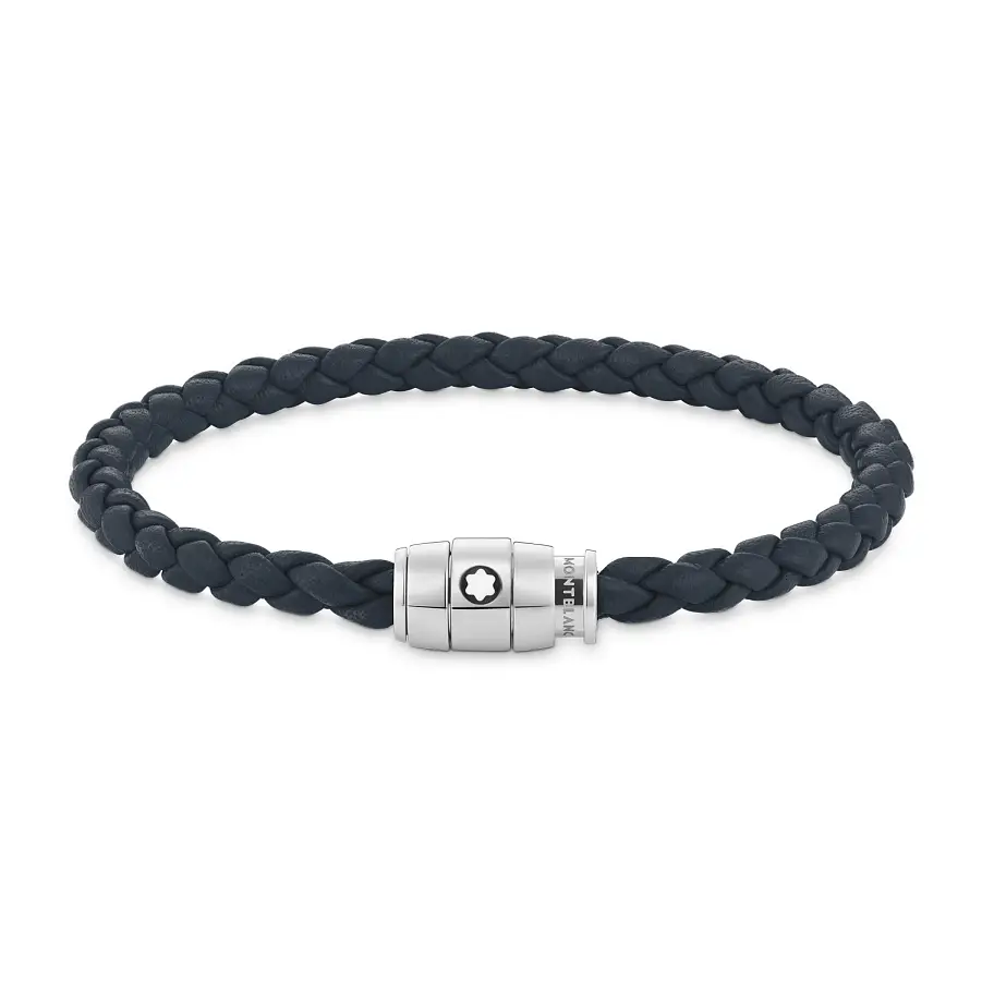 Montblanc Armband aus Weichem Leder mit Drei Ringen MB136014