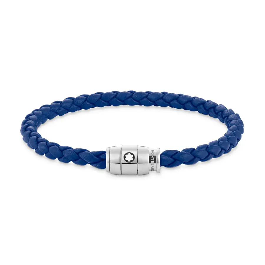 Montblanc Armband aus Weichem Leder mit Drei Ringen MB130899