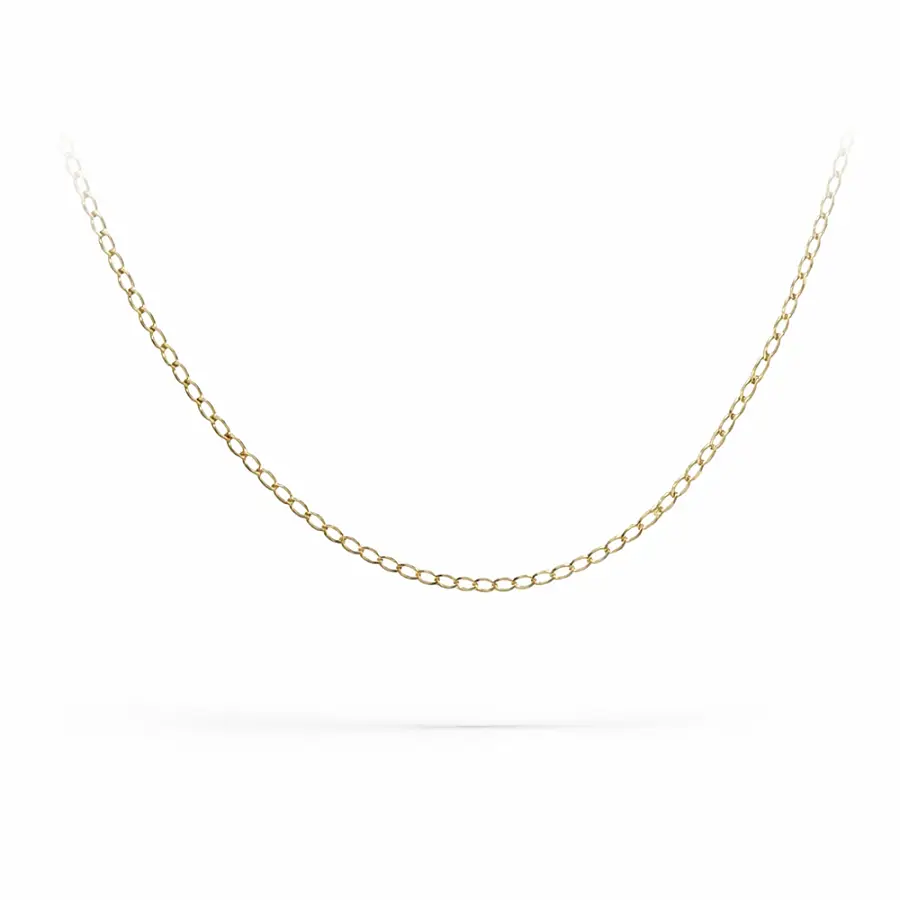 Feine Goldkette im Anker-Muster