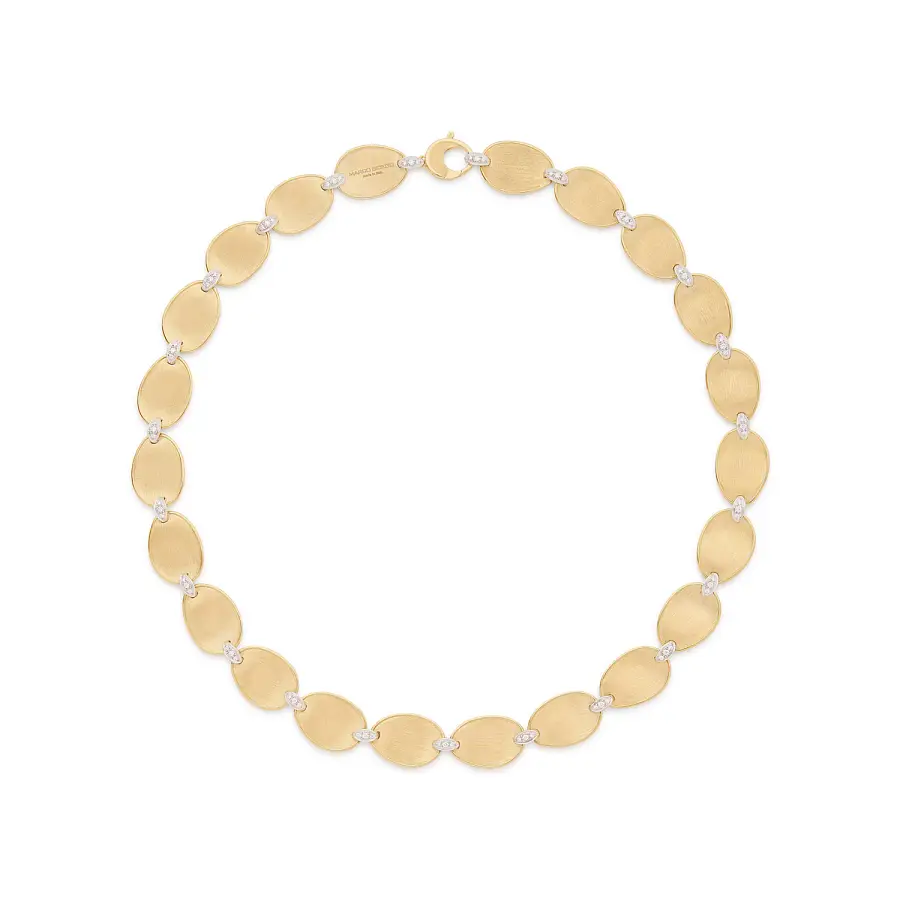 Goldene Halskette Marco Bicego Lunaria Diamonds CB2893_B YW Q6