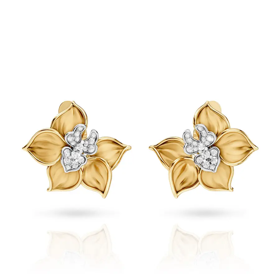 Carrera y Carrera Orquídeas Maxi Ohrringe