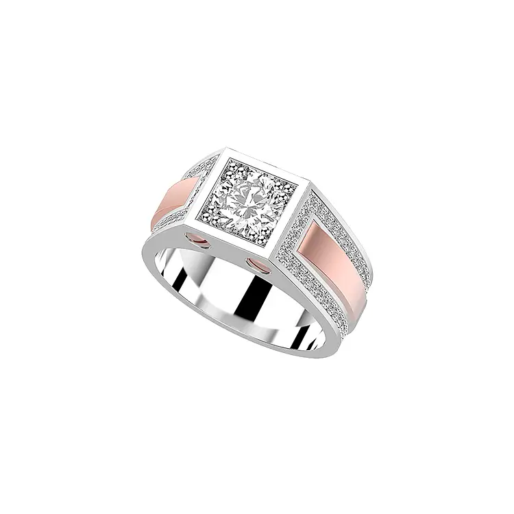 Gold Ring Zancan Couture Saphir EA213BR