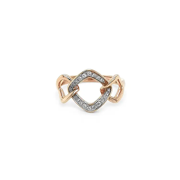 Goldring mit Diamanten