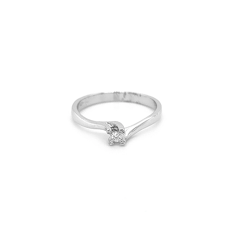 Gold Verlobungsring mit Diamant