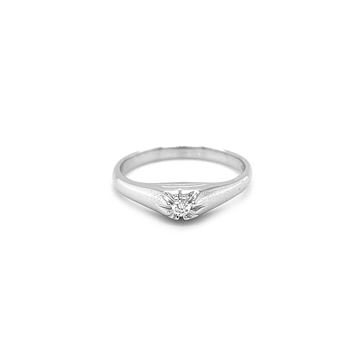 Gold Verlobungsring mit Diamant