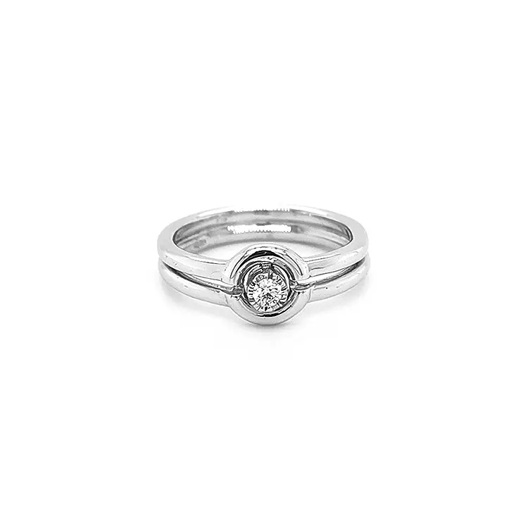 Gold Verlobungsring mit Diamant