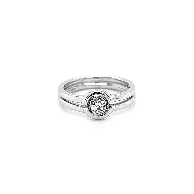 Gold Verlobungsring mit Diamant