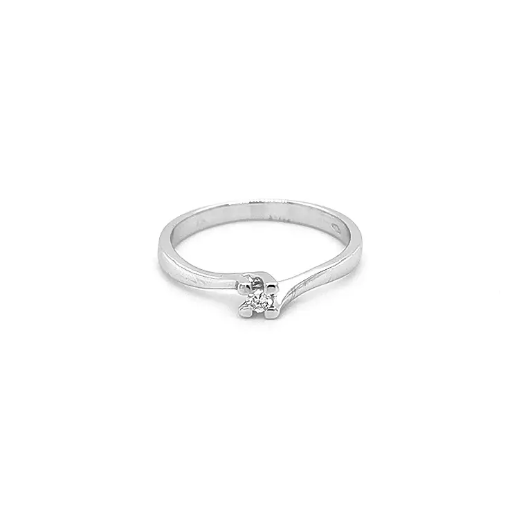 Gold Verlobungsring mit Diamant