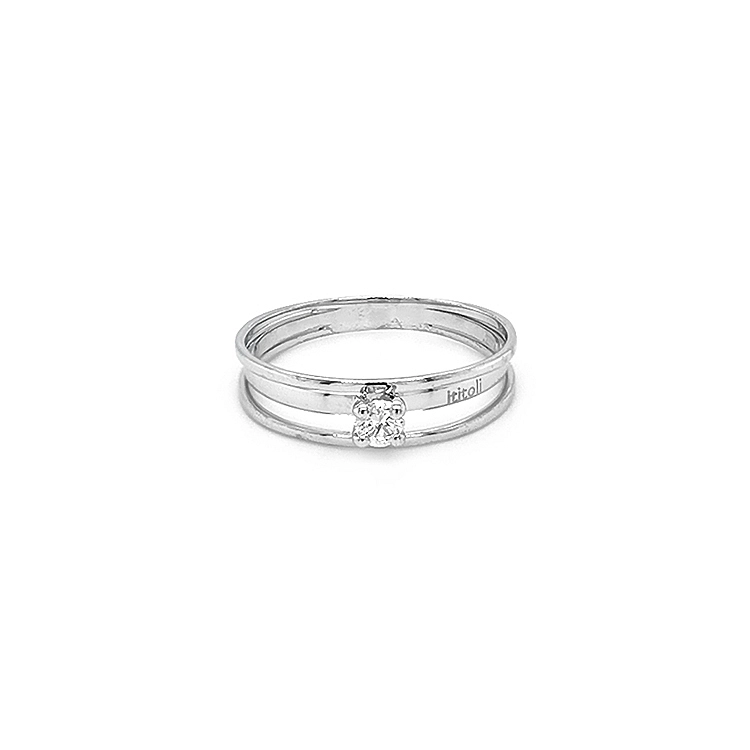 Gold Verlobungsring mit Diamant
