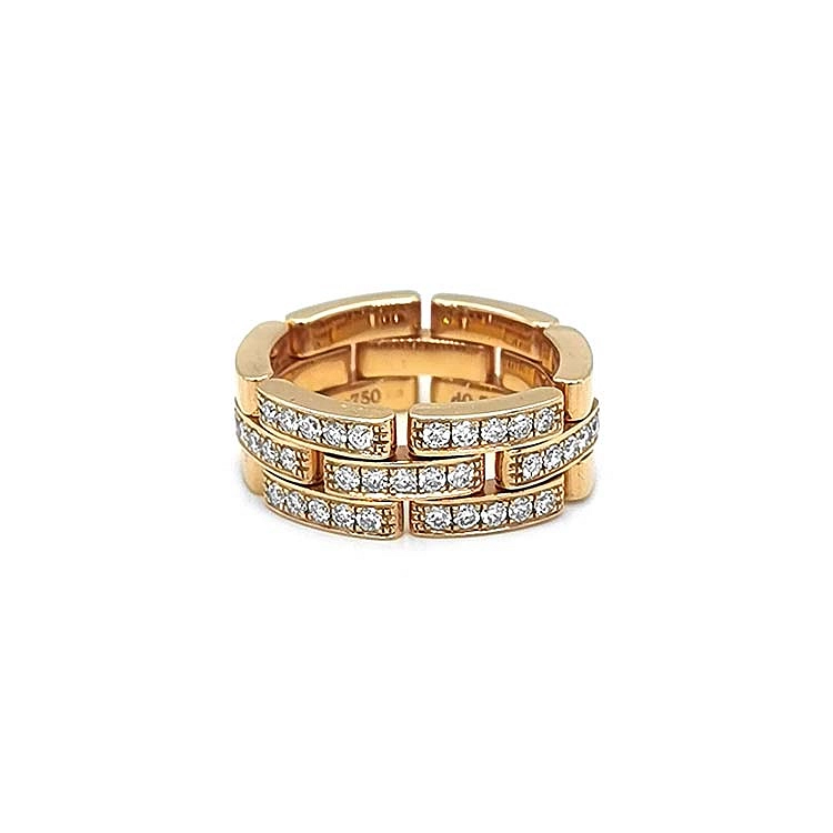 Goldring mit Diamanten