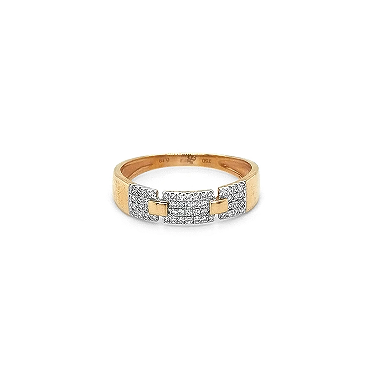 Goldring mit Diamanten