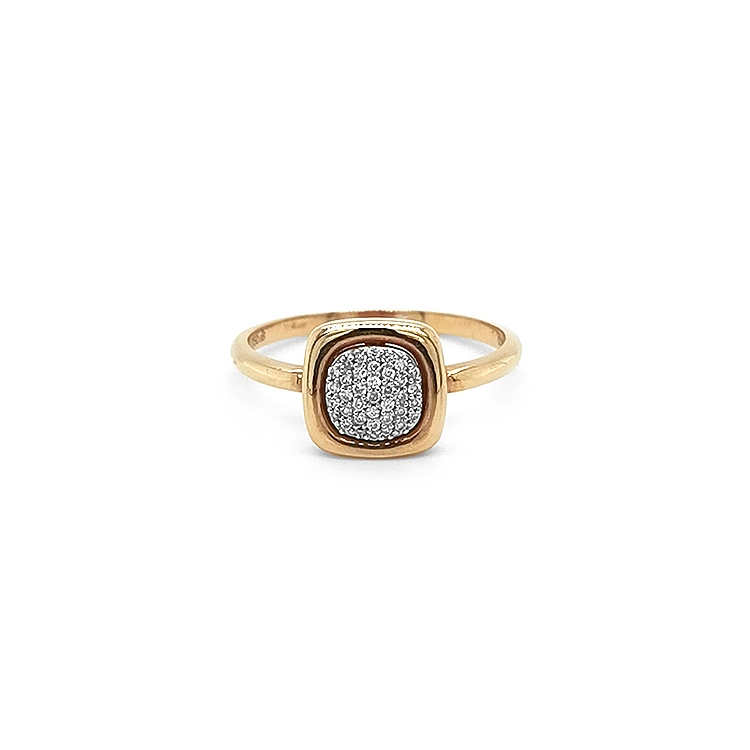 Goldring mit Diamanten