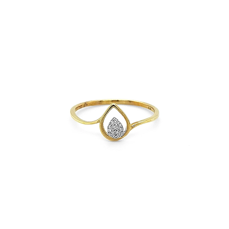 Goldring mit Diamanten