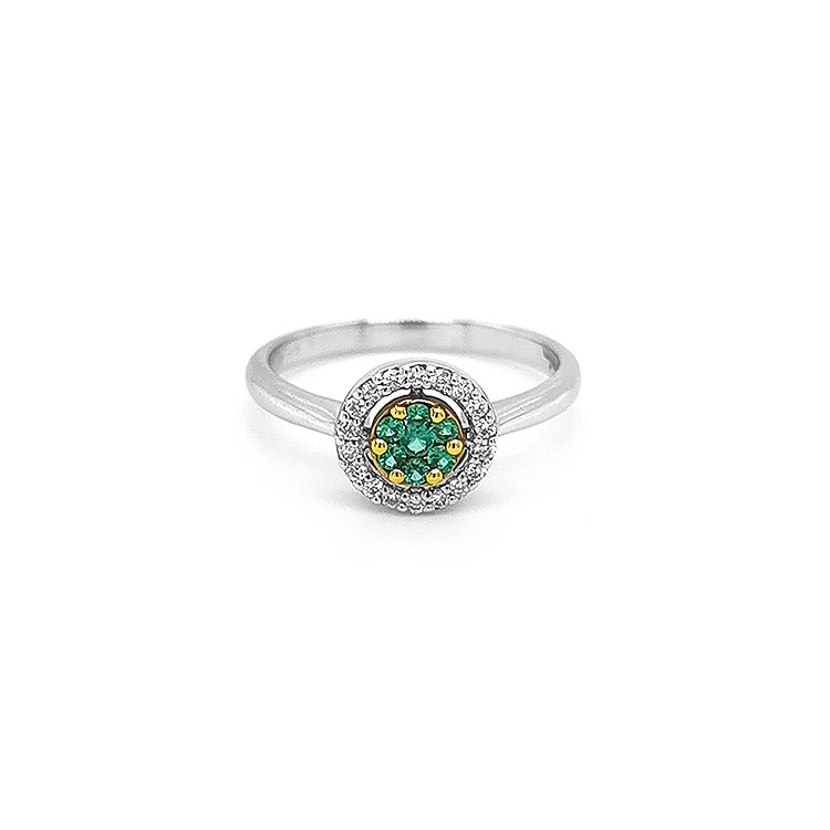 Goldring mit Diamanten