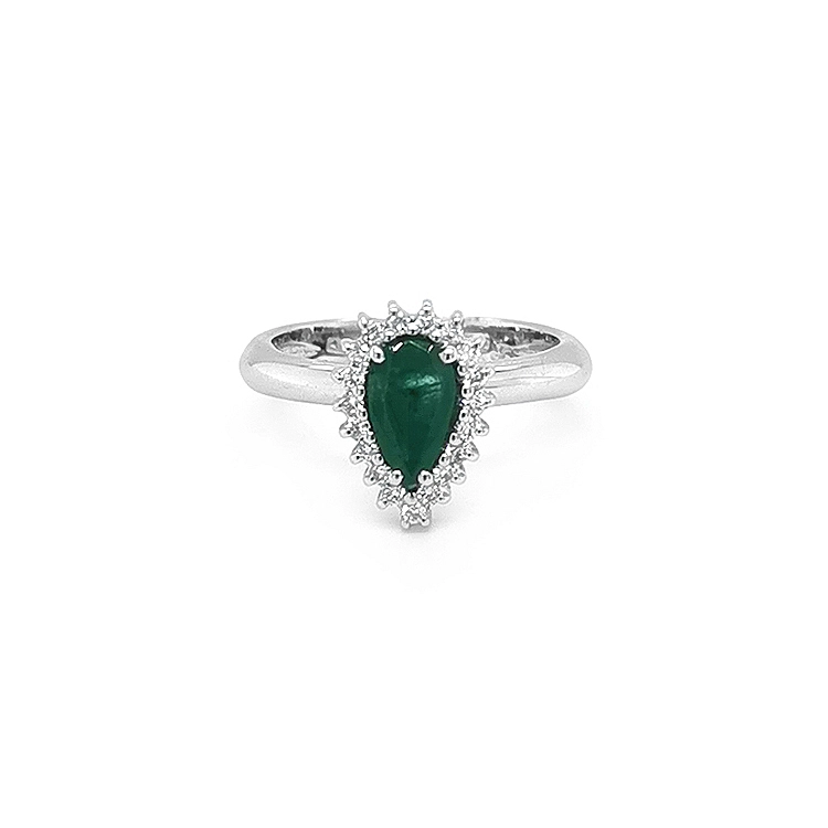 Goldring mit Smaragd und Diamanten