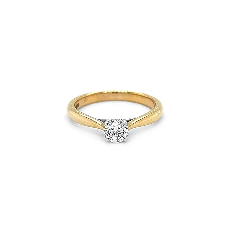 Gold Verlobungsring mit Diamant