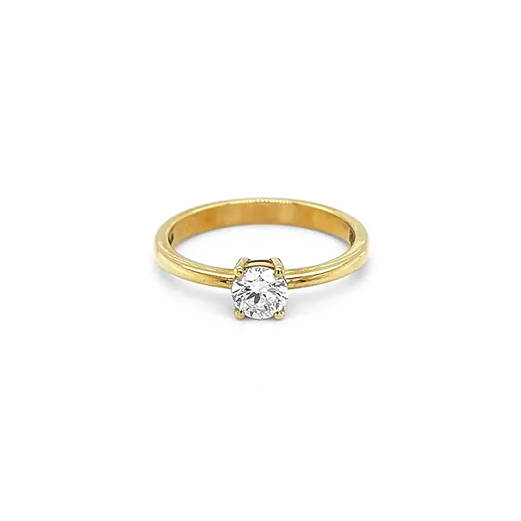 Gold Verlobungsring mit Diamant