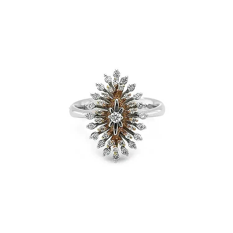 Goldring mit Diamanten