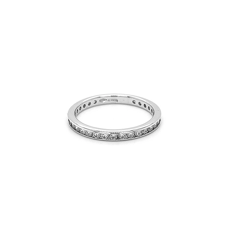 Gold Ewigkeitsring mit Diamanten