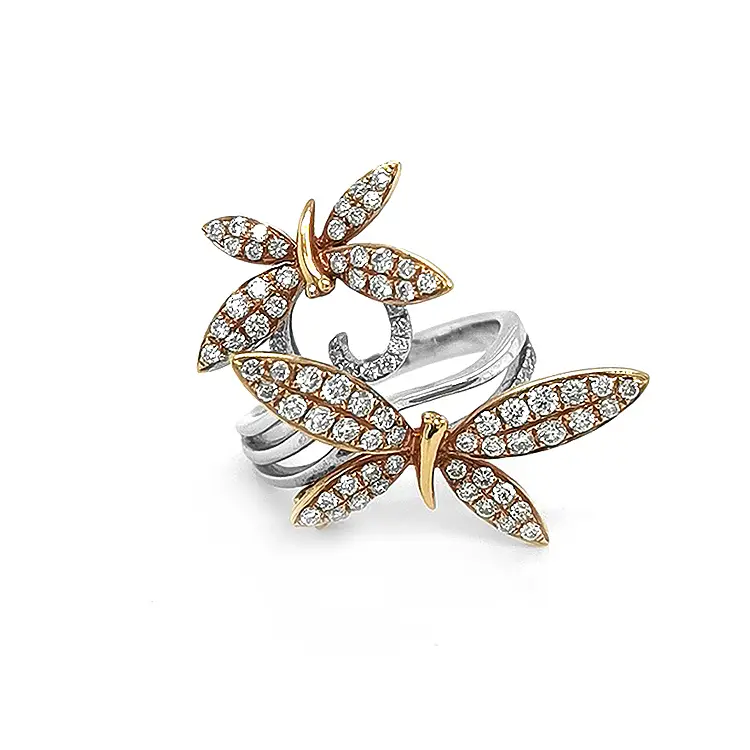 Goldring mit Diamanten