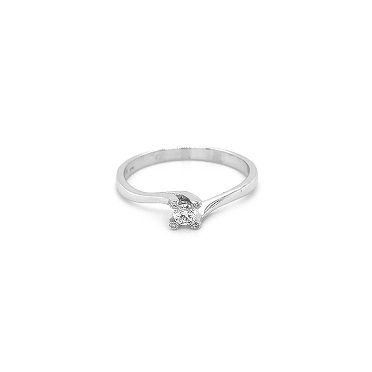 Verlobungsring aus Gold mit Diamanten