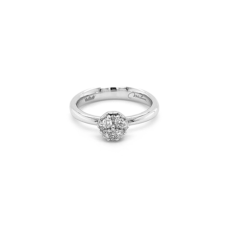 Verlobungsring aus Gold mit Diamanten