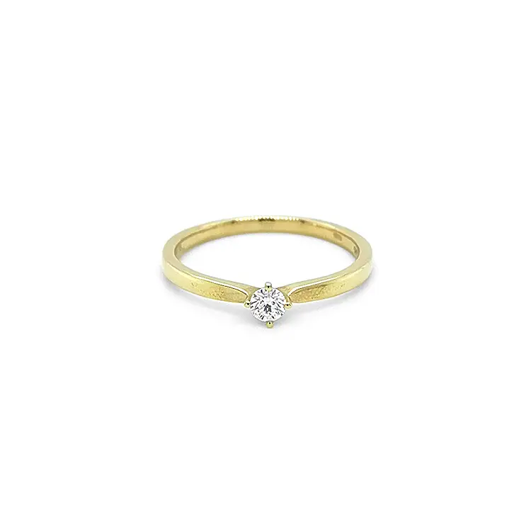 Gold Verlobungsring mit Diamant