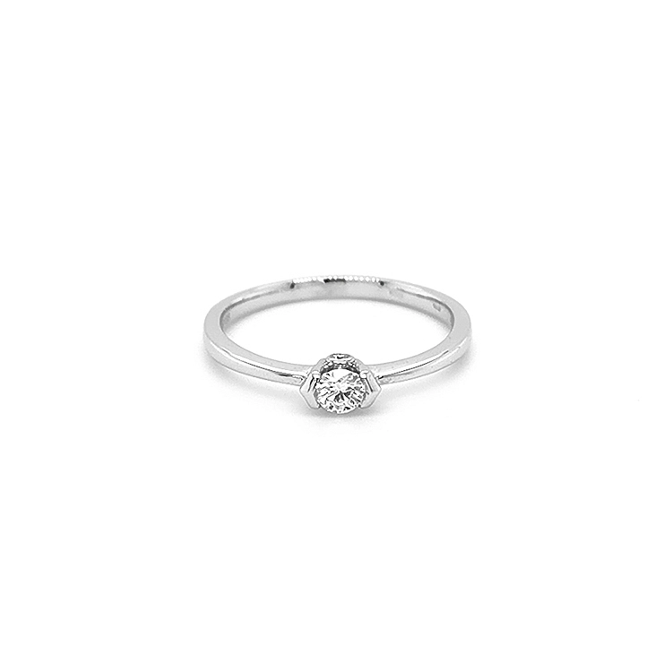 Gold Verlobungsring mit Diamant