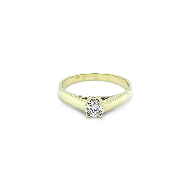 Gold Verlobungsring mit Diamant