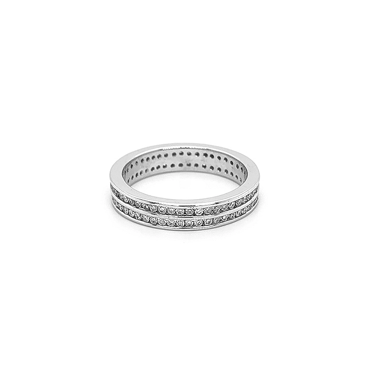 Goldring Ewigkeit mit Diamanten