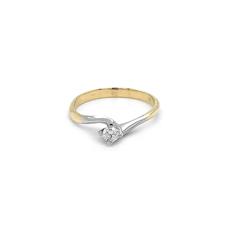Gold Verlobungsring mit Diamant