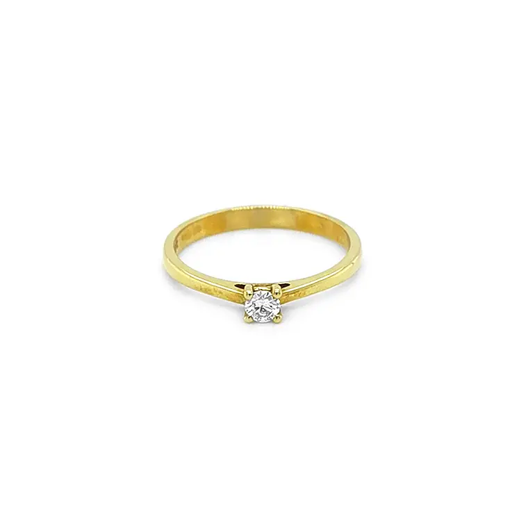 Gold Verlobungsring mit Diamant
