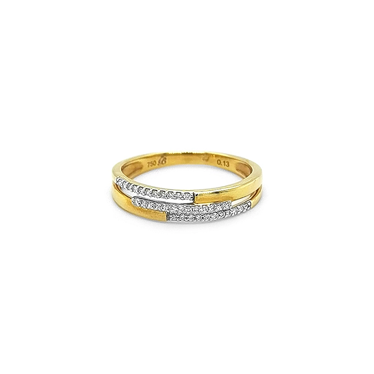 Goldring mit Diamanten