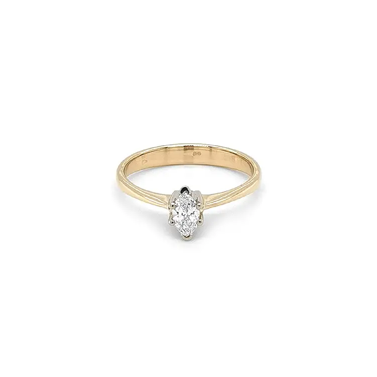 Gold Verlobungsring mit Diamant