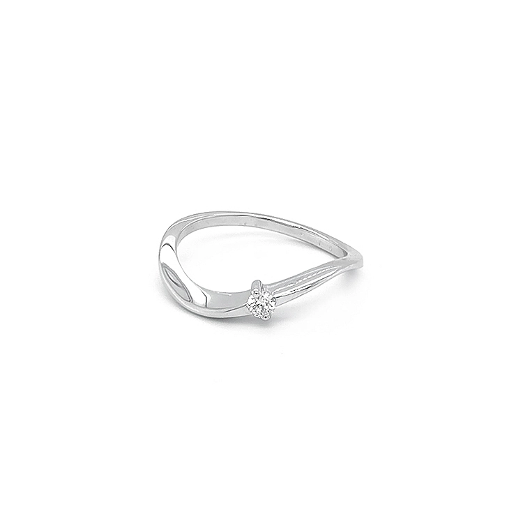 Gold Verlobungsring mit Diamant