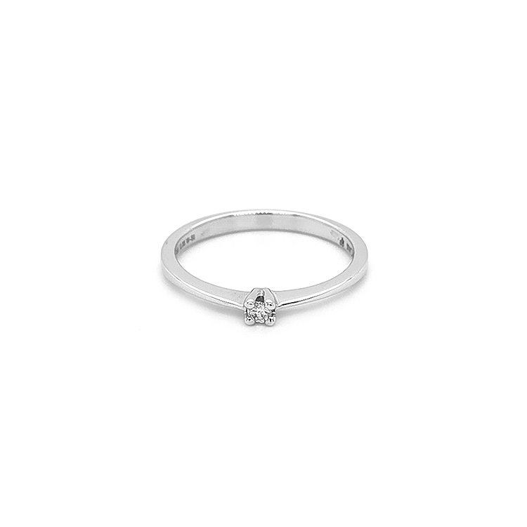 Gold Verlobungsring mit Diamant