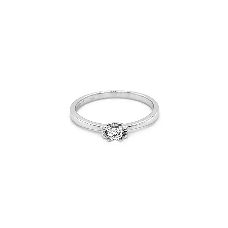 Gold Verlobungsring mit Diamant