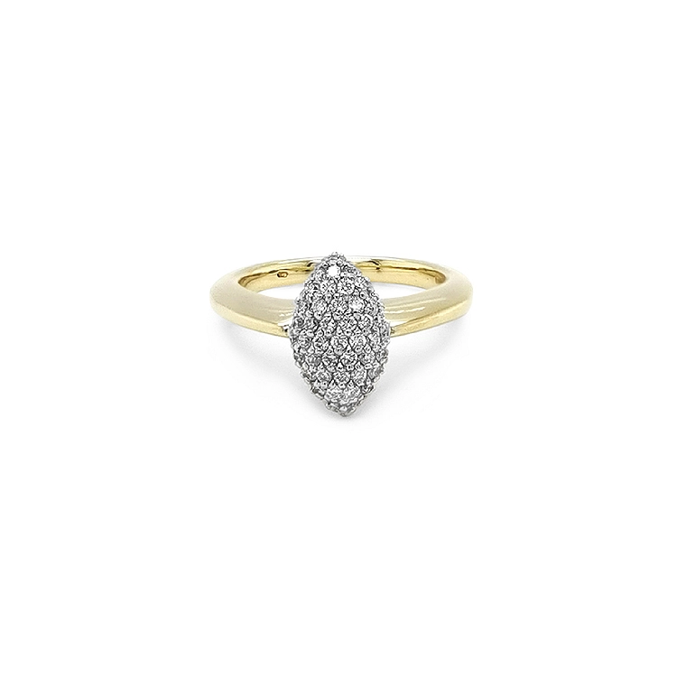 Goldring mit Diamanten