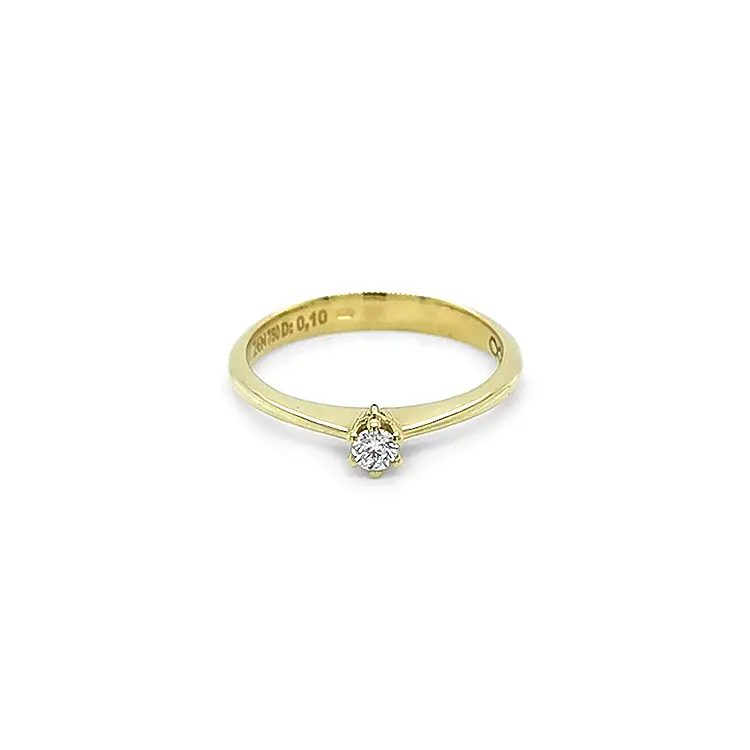 Gold Verlobungsring mit Diamant