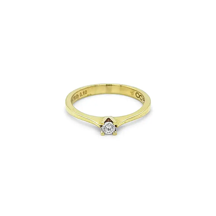 Gold Verlobungsring mit Diamant