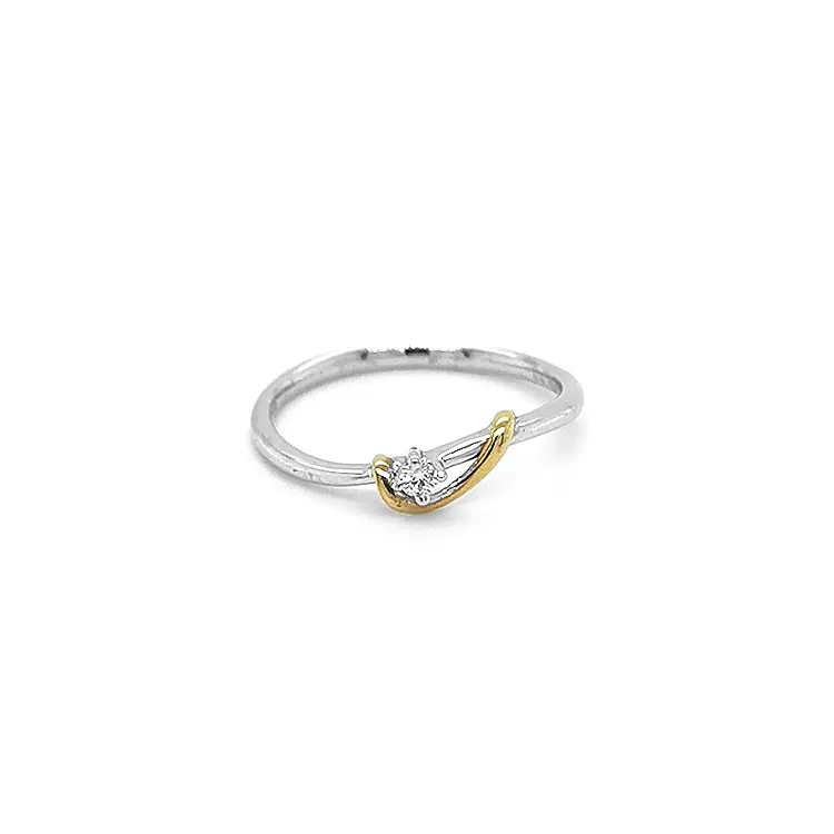 Gold Verlobungsring mit Diamant