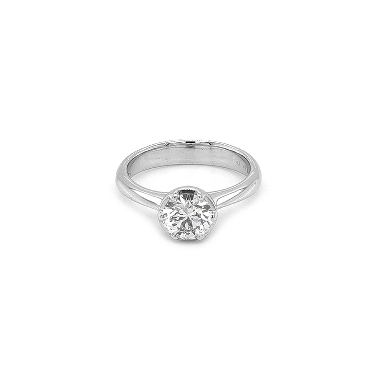 Verlobungsring aus Gold mit Diamant