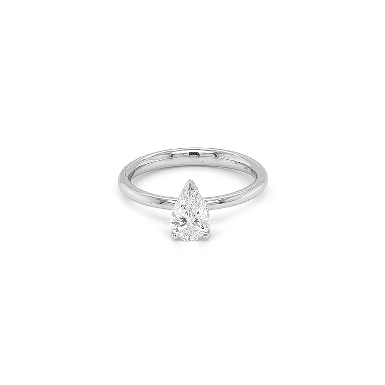 Verlobungsring aus Gold mit Diamant