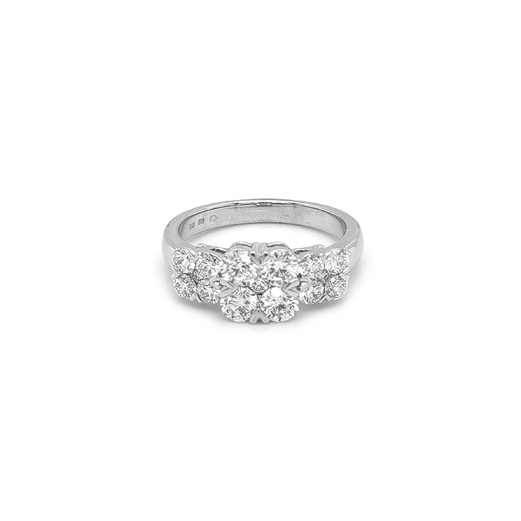 Goldring mit Diamanten