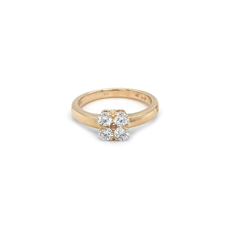 Goldring mit Diamanten