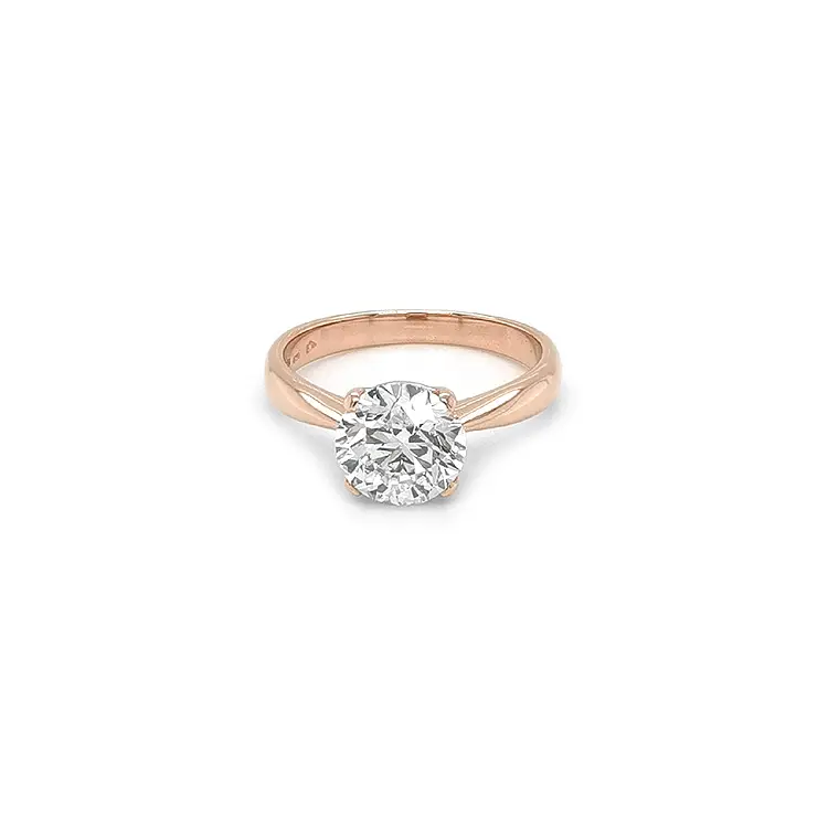 Gold Verlobungsring mit Diamant