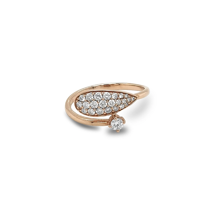 Goldring mit Diamanten