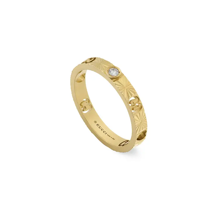 Goldring Gucci Icon mit Diamant YBC727892002