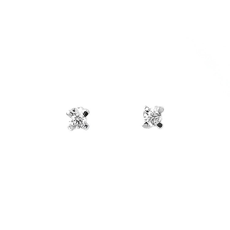 Gold-Ohrringe mit Diamanten
