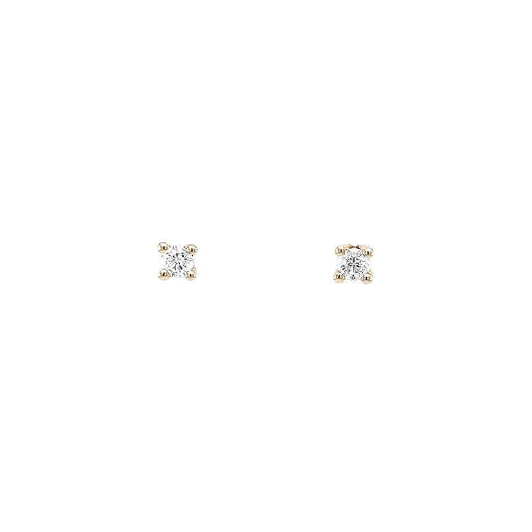 Gold-Ohrringe mit Diamanten